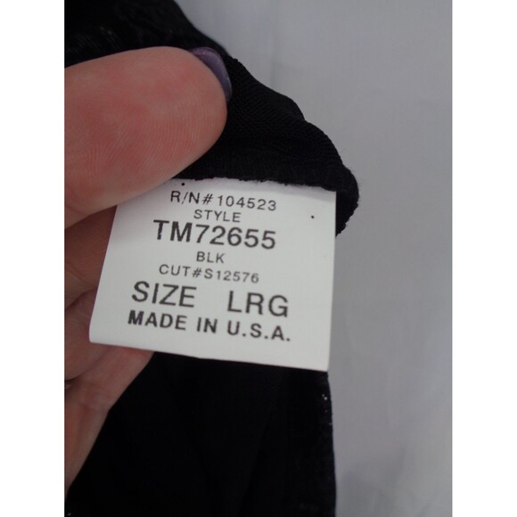 Softwear by Mark Singer Black Shimmer Dress Large Stretch Sleeveless Slit New - Picture 10 of 11